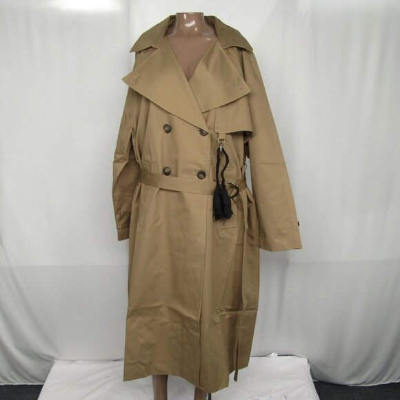 NEW SILK LAUNDRY Women’s The Trench Coat Size S | Color: Tan - Picture 1 of 8